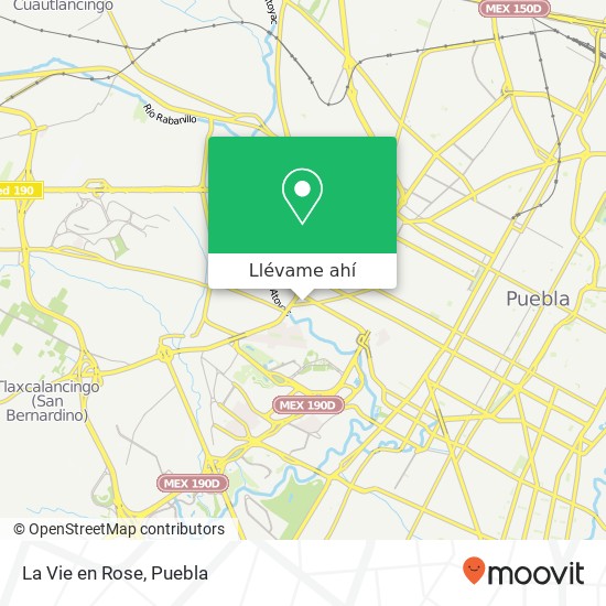 Mapa de La Vie en Rose, Fracc Las Ánimas 72400 Puebla, Puebla