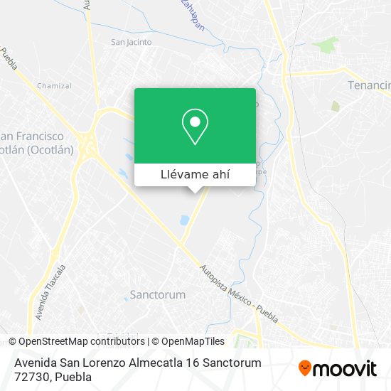 Mapa de Avenida San Lorenzo Almecatla 16
Sanctorum
72730