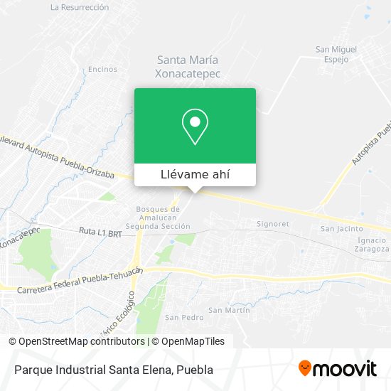 Mapa de Parque Industrial Santa Elena