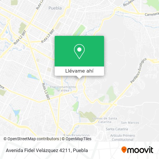 Mapa de Avenida Fidel Velázquez 4211