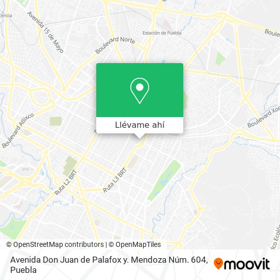 Mapa de Avenida Don Juan de Palafox y. Mendoza Núm. 604