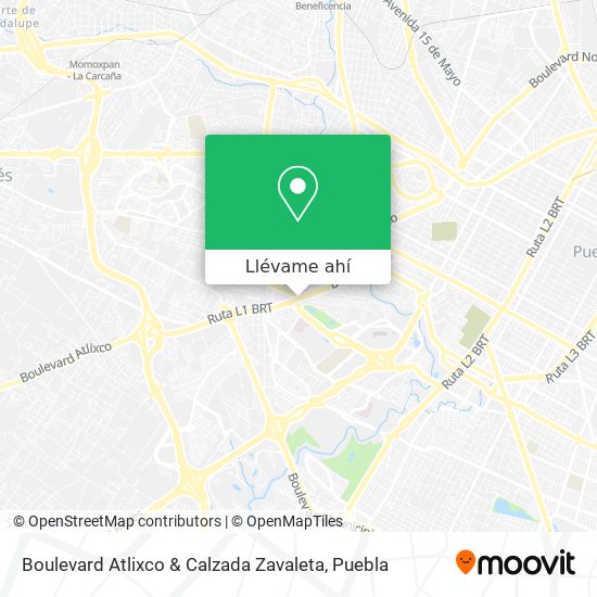 Mapa de Boulevard Atlixco & Calzada Zavaleta