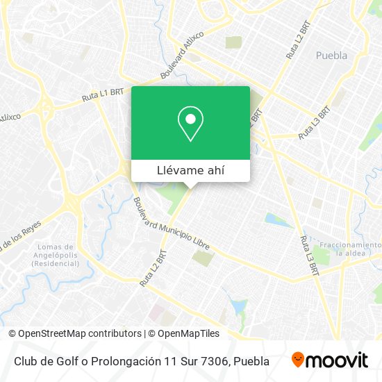 Cómo llegar a Club de Golf o Prolongación 11 Sur 7306 en Ocoyucan en  Autobús?