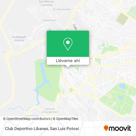 Cómo llegar a Club Deportivo Libanes en San Luis Potosí en Autobús?