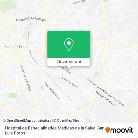 Cómo llegar a Hospital de Especialidades Medicas de la Salud en San Luis  Potosí en Autobús?