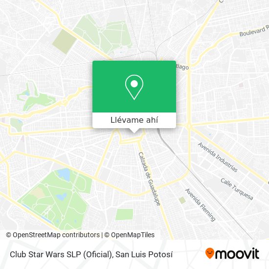 Cómo llegar a Club Star Wars SLP (Oficial) en San Luis Potosí en Autobús?