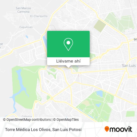 Cómo llegar a Torre Médica Los Olivos en San Luis Potosí en Autobús?