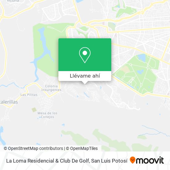 Cómo llegar a La Loma Residencial & Club De Golf en San Luis Potosí en  Autobús?