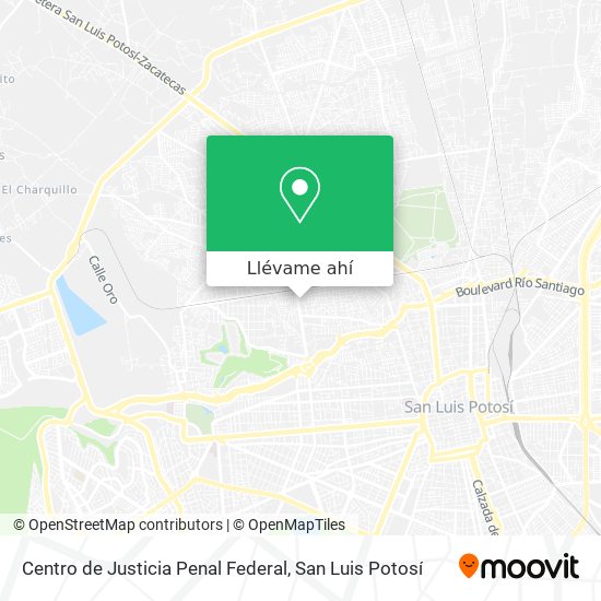 Mapa de Centro de Justicia Penal Federal