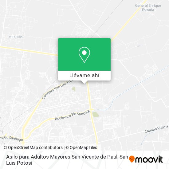 Mapa de Asilo para Adultos Mayores  San Vicente de Paul