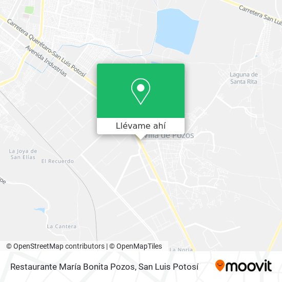 Mapa de Restaurante María Bonita Pozos