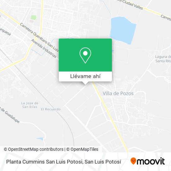 Mapa de Planta Cummins San Luis Potosi