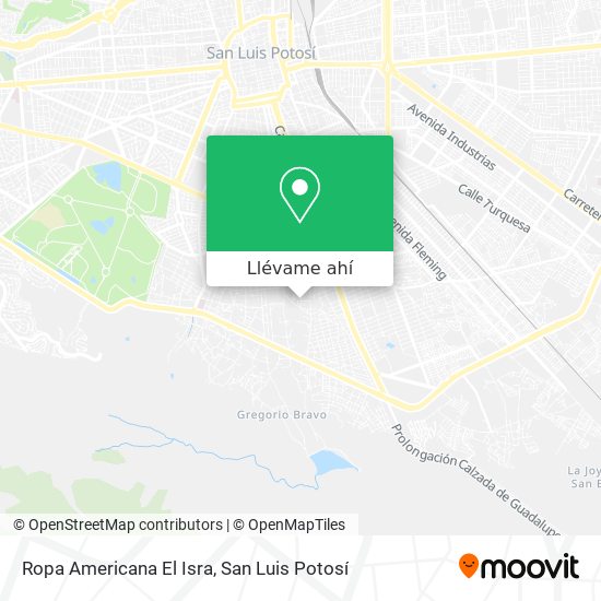 Cómo llegar a Ropa Americana El Isra en San Luis Potosí en Autobús?