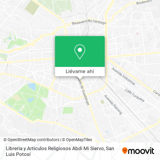 Mapa de Libreria y Articulos Religiosos Abdi Mi Siervo