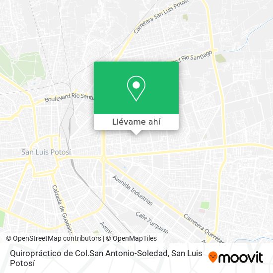 Cómo llegar a Quiropráctico de  Antonio-Soledad en San Luis Potosí  en Autobús?