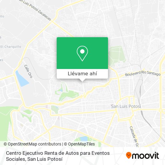 Mapa de Centro Ejecutivo Renta de Autos para Eventos Sociales