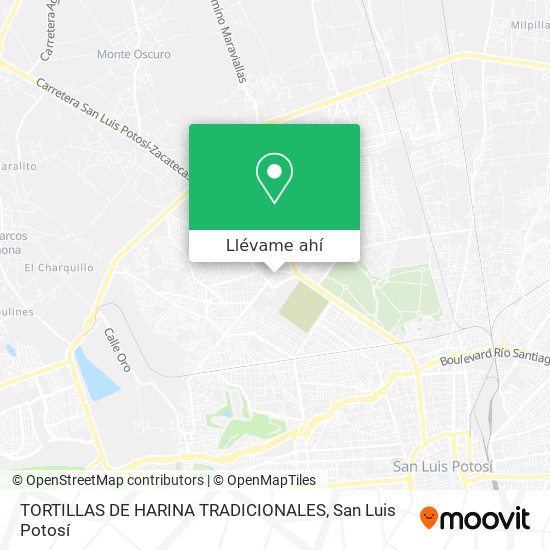 Mapa de TORTILLAS DE HARINA TRADICIONALES