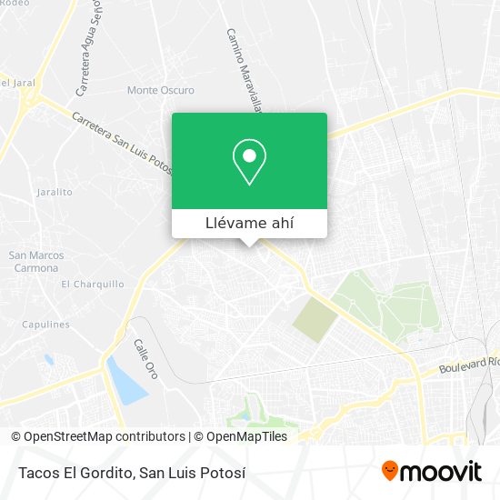 Mapa de Tacos El Gordito