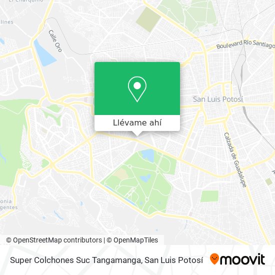 Mapa de Super Colchones Suc Tangamanga