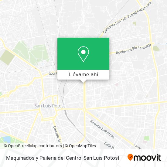 Mapa de Maquinados y Paileria del Centro