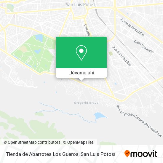 Mapa de Tienda de Abarrotes Los Gueros