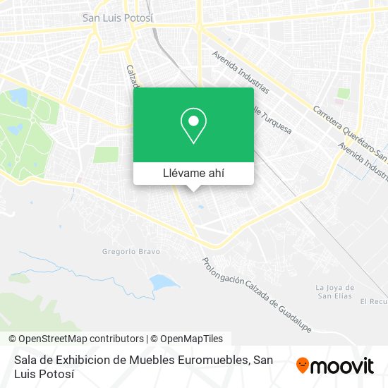 Mapa de Sala de Exhibicion de Muebles Euromuebles