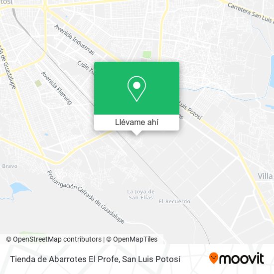 Mapa de Tienda de Abarrotes El Profe