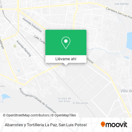 Mapa de Abarrotes y Tortilleria La Paz