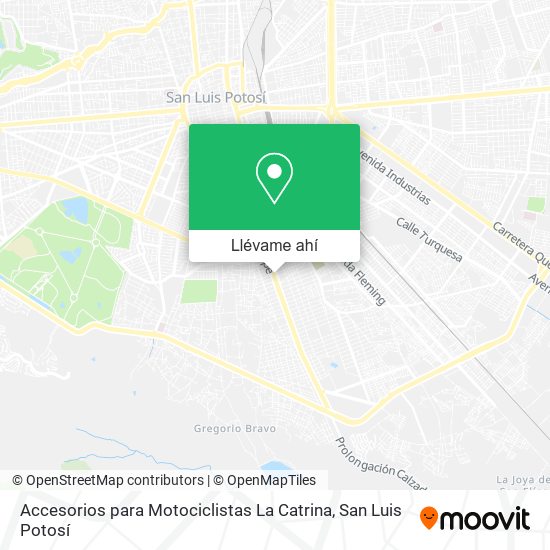 Mapa de Accesorios para Motociclistas La Catrina