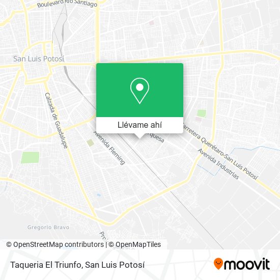 Mapa de Taqueria El Triunfo