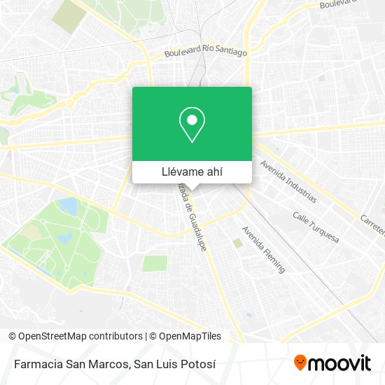 Mapa de Farmacia San Marcos