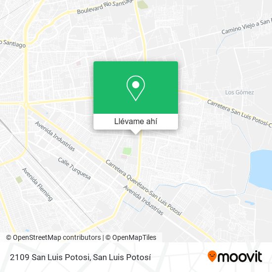 Mapa de 2109 San Luis Potosi