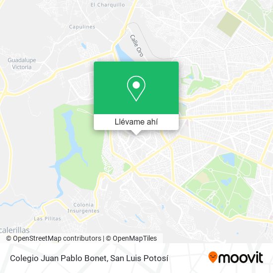 Mapa de Colegio Juan Pablo Bonet