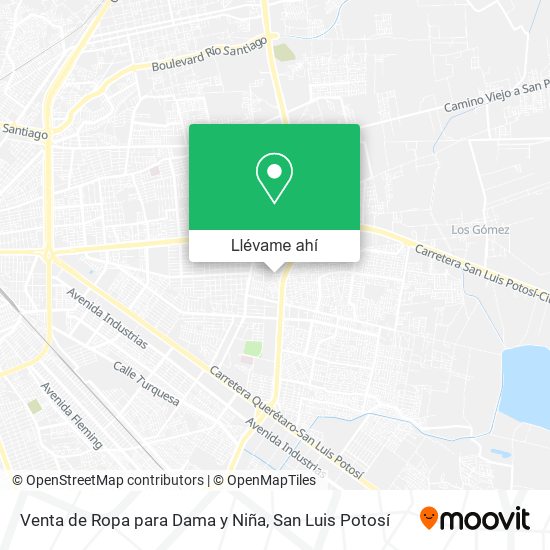 Mapa de Venta de Ropa para Dama y Niña