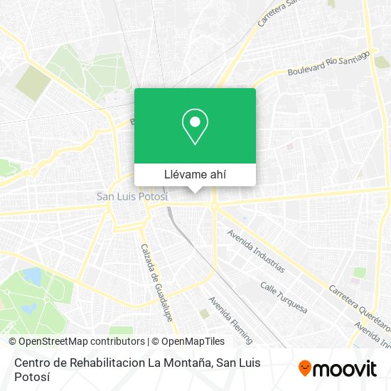 Mapa de Centro de Rehabilitacion La Montaña