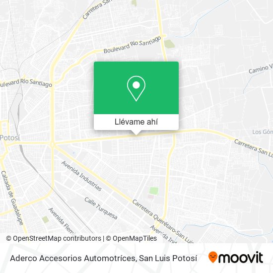 Mapa de Aderco Accesorios Automotríces