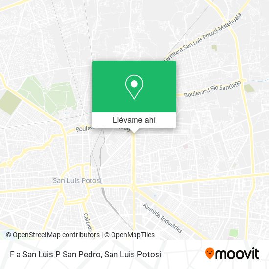 Cómo llegar a F a San Luis P San Pedro en San Luis Potosí en Autobús?