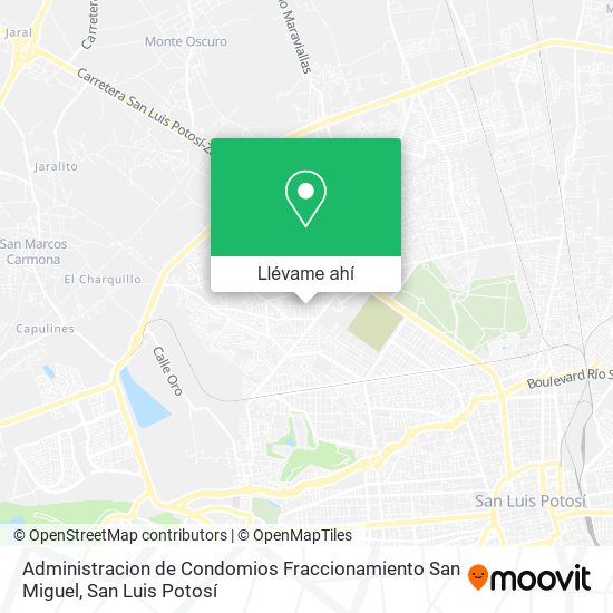 Mapa de Administracion de Condomios Fraccionamiento San Miguel