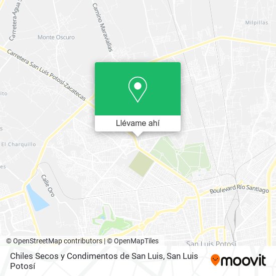 Mapa de Chiles Secos y Condimentos de San Luis