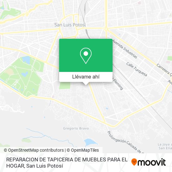 Mapa de REPARACION DE TAPICERIA DE MUEBLES PARA EL HOGAR