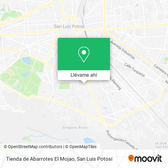Mapa de Tienda de Abarrotes El Mojao