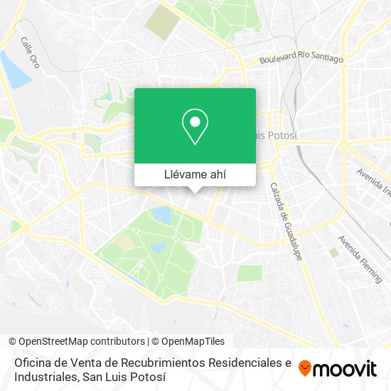 Mapa de Oficina de Venta de Recubrimientos Residenciales e Industriales