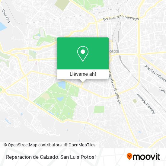 Mapa de Reparacion de Calzado