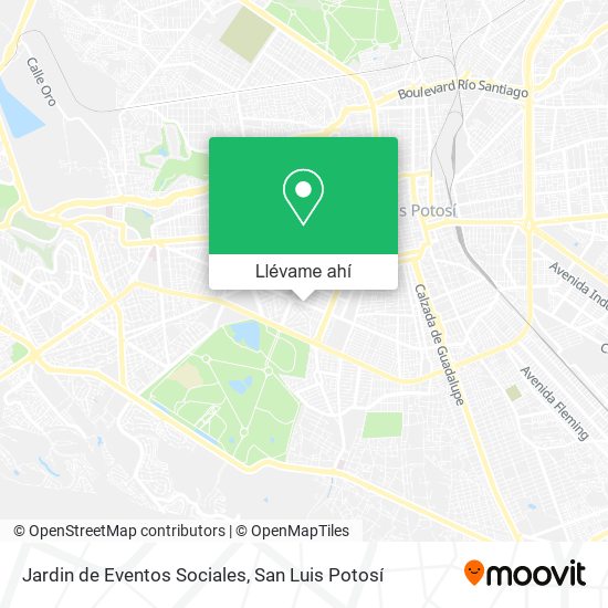 Mapa de Jardin de Eventos Sociales