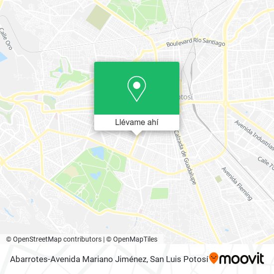 Mapa de Abarrotes-Avenida Mariano Jiménez