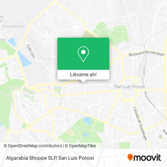 Mapa de Algarabia Shoppe SLP