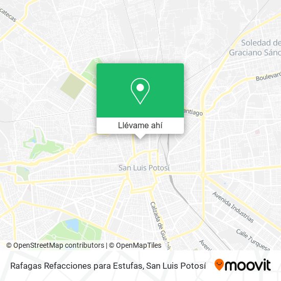 Mapa de Rafagas Refacciones para Estufas