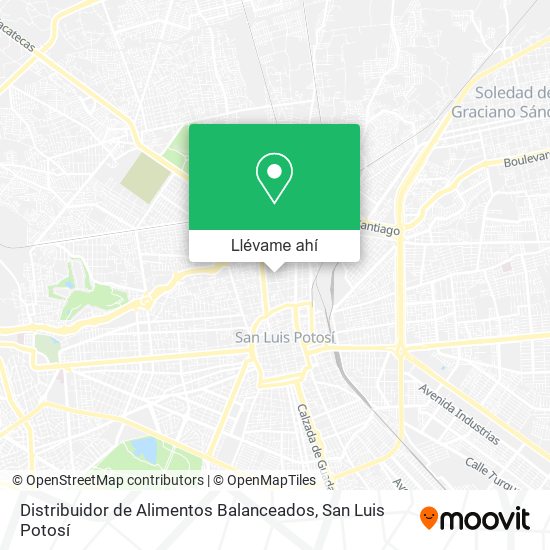 Mapa de Distribuidor de Alimentos Balanceados