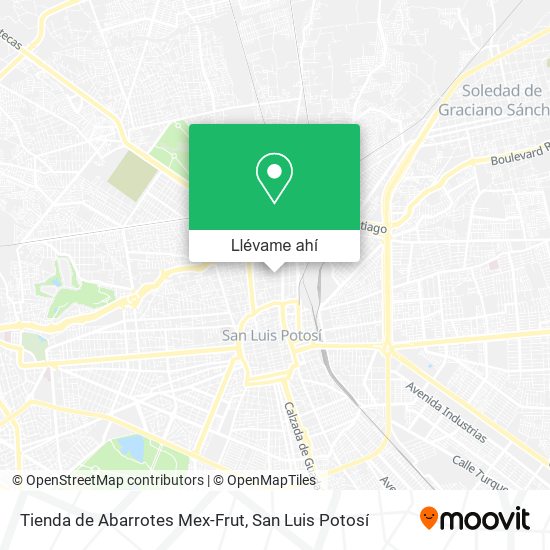 Mapa de Tienda de Abarrotes Mex-Frut