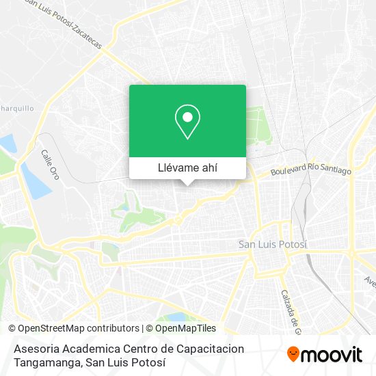 Mapa de Asesoria Academica Centro de Capacitacion Tangamanga